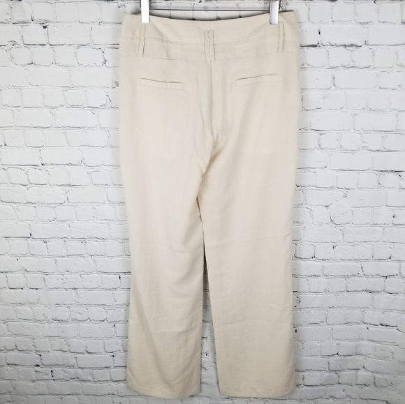 LAVENA | linen blend straight leg casual pants - Picture 5 of 8